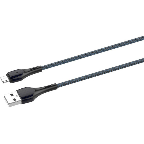 LDNIO Distributor - 5905316143586 - LDN327 - LDNIO LS521 USB-A/microUSB Cable 1m (gray-blue) - B2B homescreen