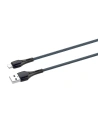 Kabel LDNIO LS521 USB-A/microUSB 1m (szaro-niebieski))