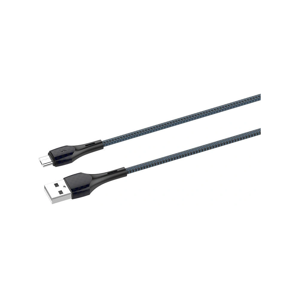 Hurtownia GSM - Kabel LDNIO LS521 USB-A/microUSB 1m (grau-blau) - LDN327 - {ean13} - Hurt