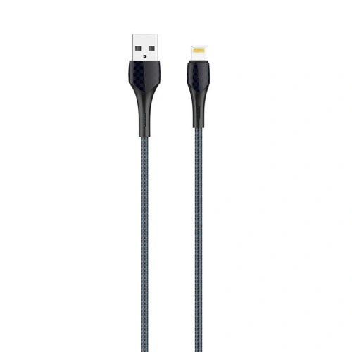 Kabel LDNIO LS522 USB-A/Lightning 2m (szaro-niebieski)