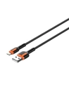 Cablu LDNIO LS531 USB-A/Lightning, 1m (gri-portocalie)