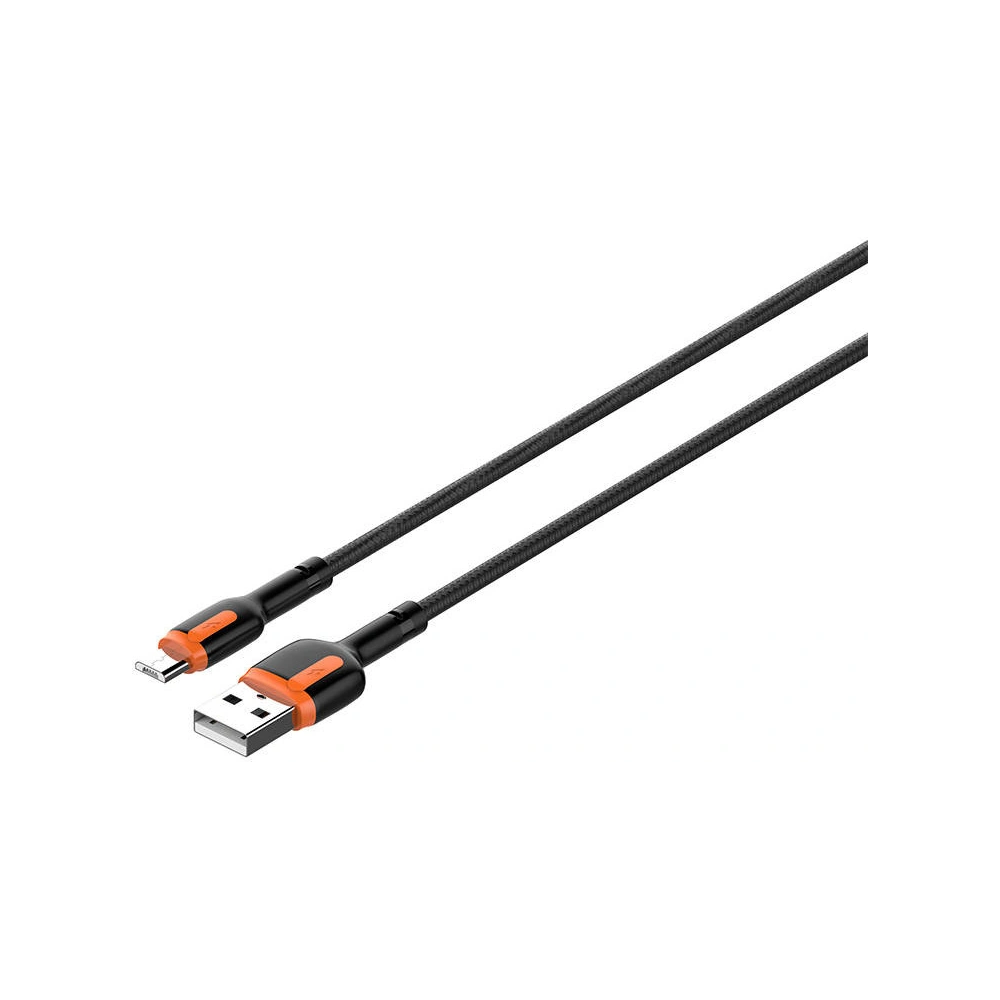 Hurtownia GSM - Kábel LDNIO LS531 USB-A/microUSB 1m (szürke-narancs) - LDN332 - {ean13} - Hurt