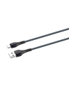 Cablul LDNIO LS521 USB-A/USB-C, 1m (gri-albastru)