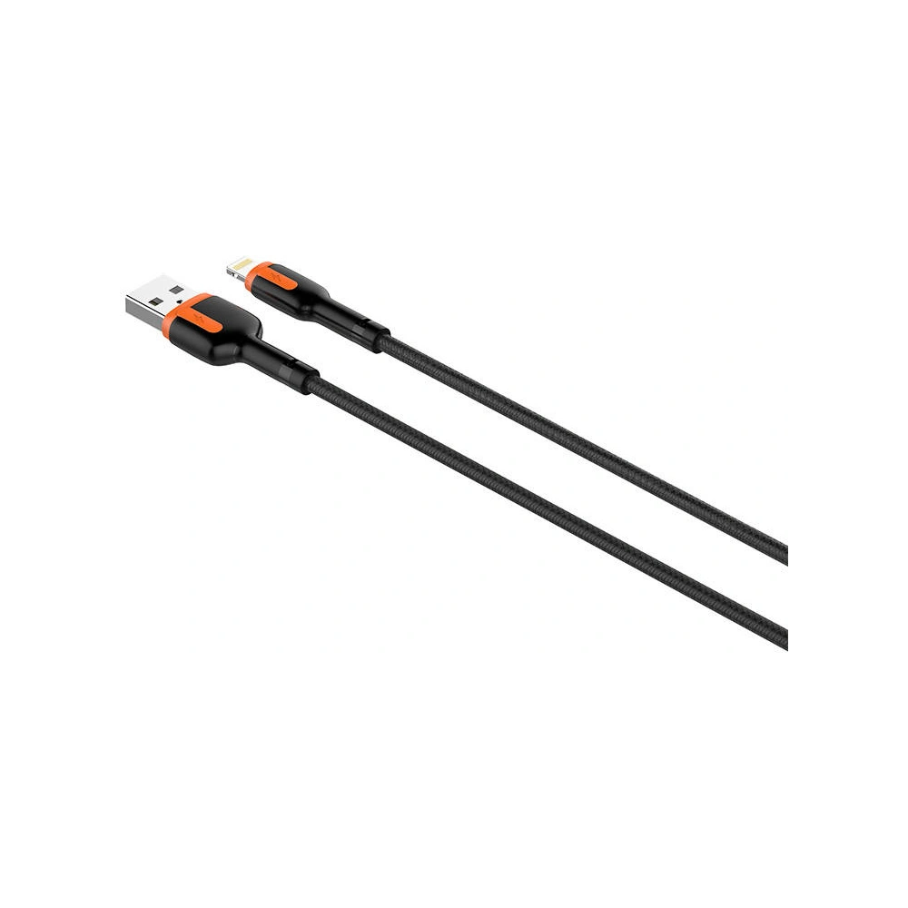 Hurtownia GSM - Cablul LDNIO LS532 USB-A/Lightning, 2m (gri-portocalie) - LDN335 - {ean13} - Hurt