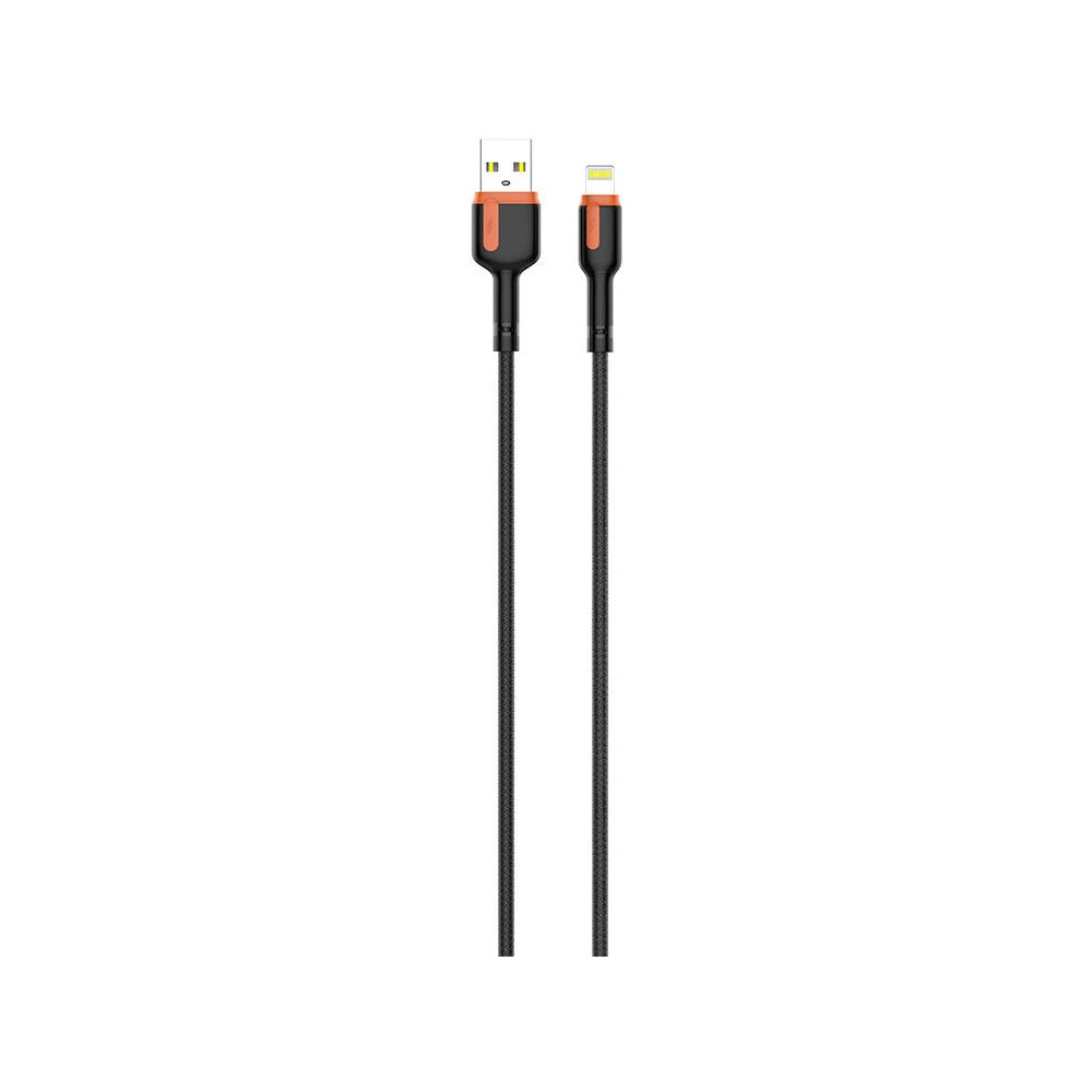 Hurtownia GSM - Cablul LDNIO LS532 USB-A/Lightning, 2m (gri-portocalie) - LDN335 - {ean13} - Hurt