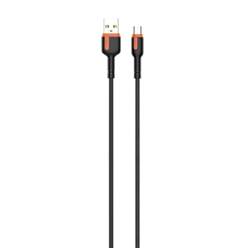 Kabel LDNIO LS532 USB-A/microUSB 2m (szaro-pomarańczowy)