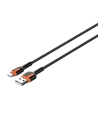 Kabel LDNIO LS532 USB-A/USB-C, 2m (szaro-pomarańczowy)