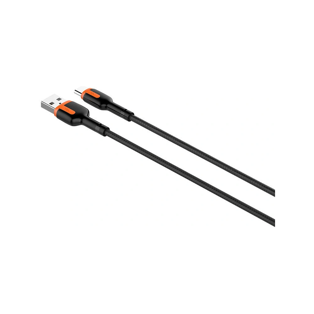 Hurtownia GSM - Cablu LDNIO LS532 USB-A/USB-C, 2m (gri-portocalie) - LDN337 - {ean13} - Hurt