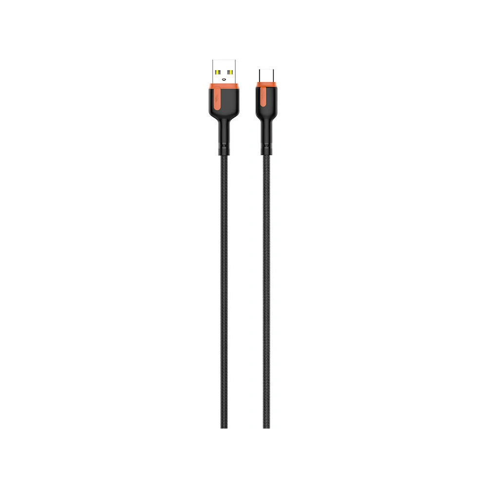 Hurtownia GSM - Kabel LDNIO LS532 USB-A/USB-C, 2m (szaro-pomarańczowy) - LDN337 - {ean13} - Hurt