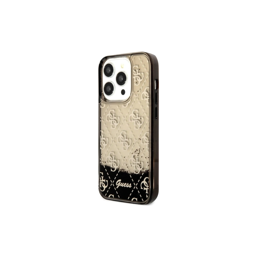 Hurtownia GSM - Etui Guess GUHCP14LLC4PSGK Apple iPhone 14 Pro czarny/black hardcase Liquid Glitter 4G Transculent - GUE2449 - {ean13} - Hurt
