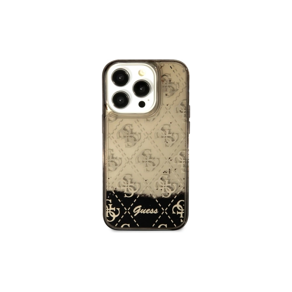 Hurtownia GSM - Etui Guess GUHCP14LLC4PSGK Apple iPhone 14 Pro czarny/black hardcase Liquid Glitter 4G Transculent - GUE2449 - {ean13} - Hurt