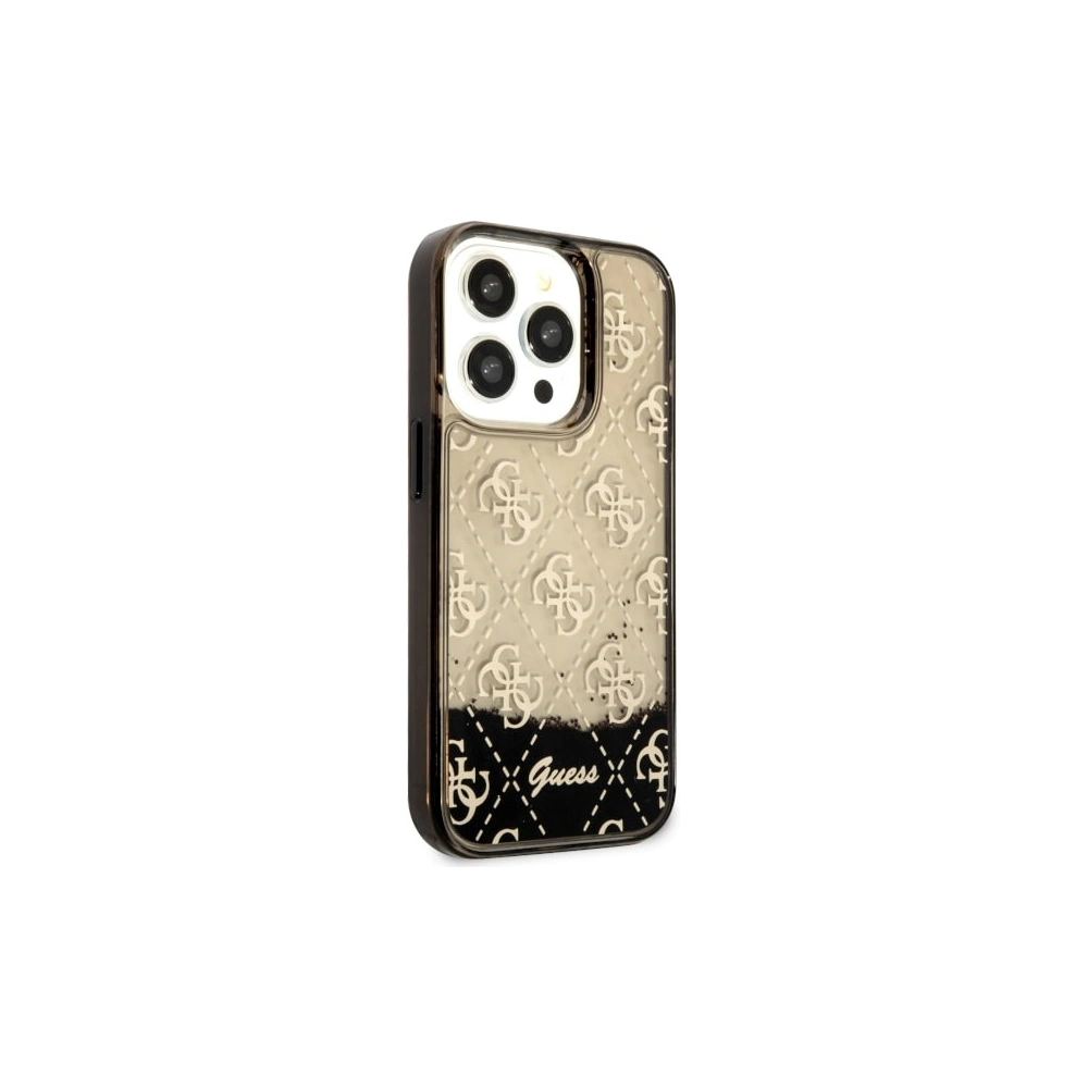 Hurtownia GSM - Etui Guess GUHCP14LLC4PSGK Apple iPhone 14 Pro czarny/black hardcase Liquid Glitter 4G Transculent - GUE2449 - {ean13} - Hurt
