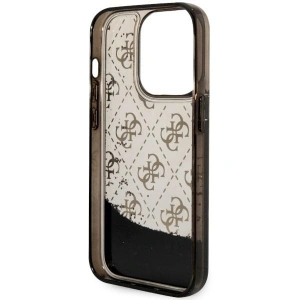 Etui Guess GUHCP14LLC4PSGK Apple iPhone 14 Pro czarny/black hardcase Liquid Glitter 4G Transculent