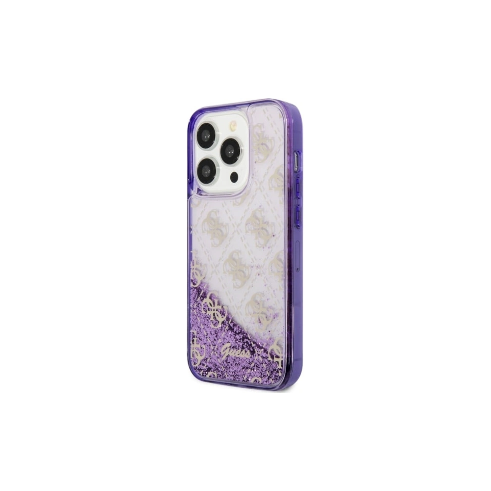 Wholesale Guess GUHCP14LLC4PSGU Apple iPhone 14 Pro purple hardcase Liquid Glitter 4G Transculent - GUE2451 - {ean13} - Hurt