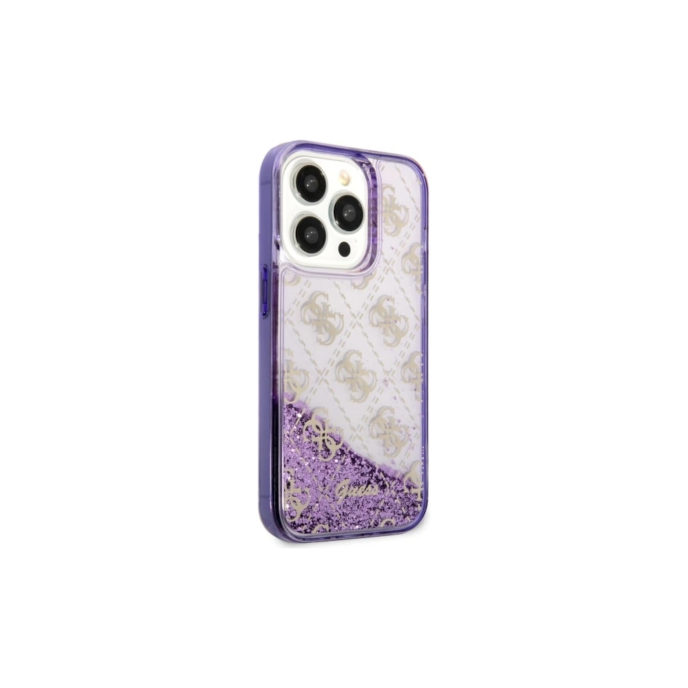 Hurtownia GSM - Etui Guess GUHCP14LLC4PSGU Apple iPhone 14 Pro purpurowy/purple hardcase Liquid Glitter 4G Transculent - GUE2451 - {ean13} - Hurt