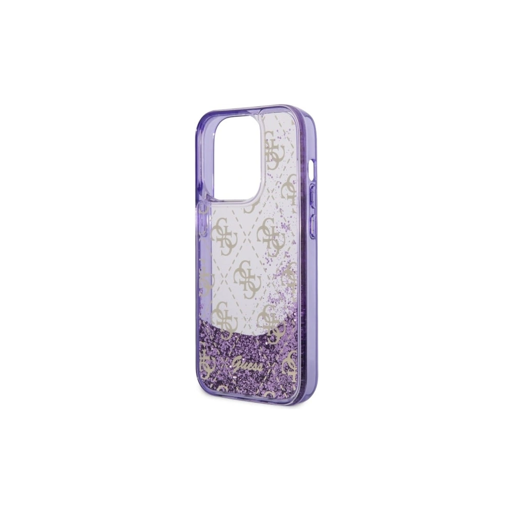 Hurtownia GSM - Etui Guess GUHCP14LLC4PSGU Apple iPhone 14 Pro purpurowy/purple hardcase Liquid Glitter 4G Transculent - GUE2451 - {ean13} - Hurt