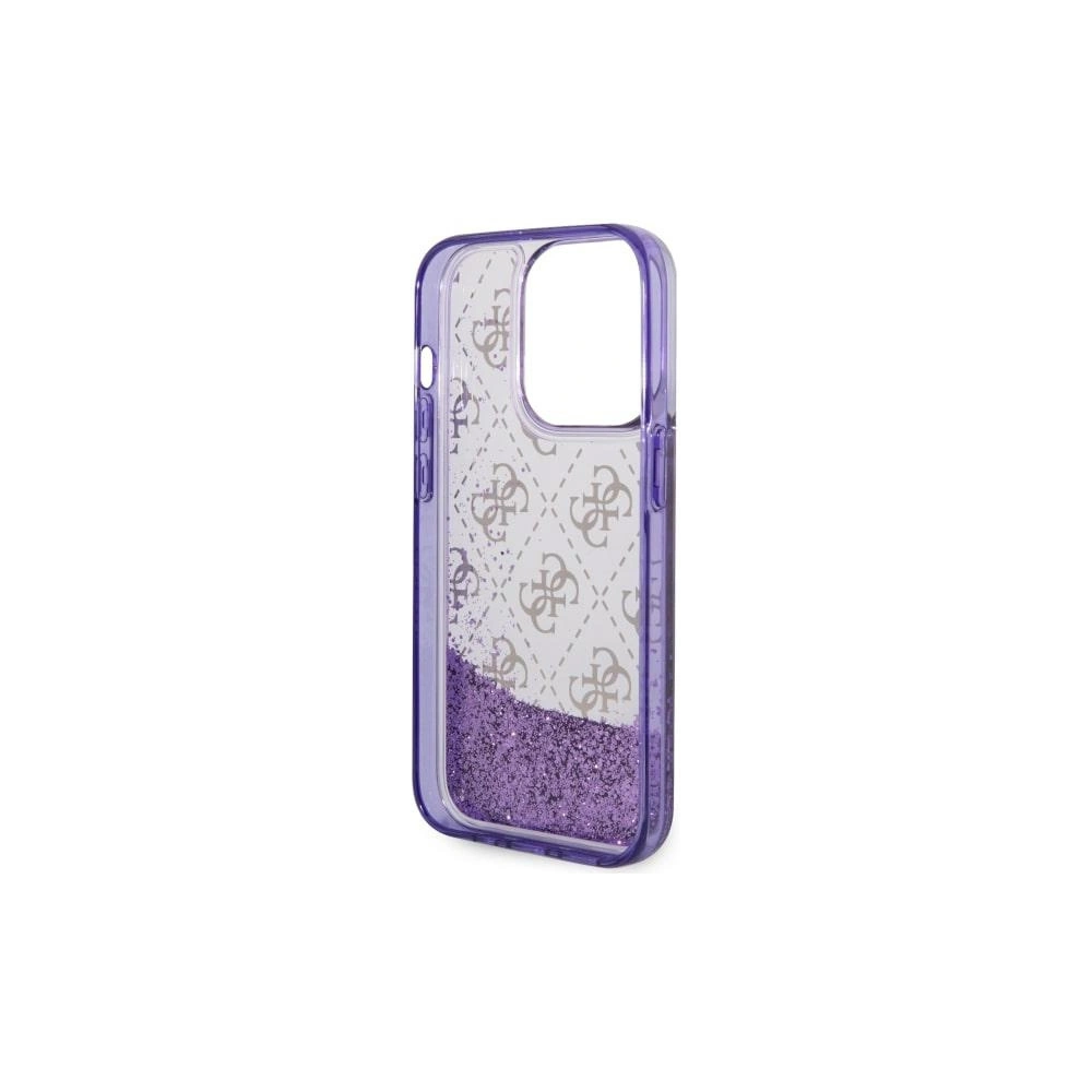Hurtownia GSM - Etui Guess GUHCP14LLC4PSGU Apple iPhone 14 Pro purpurowy/purple hardcase Liquid Glitter 4G Transculent - GUE2451 - {ean13} - Hurt