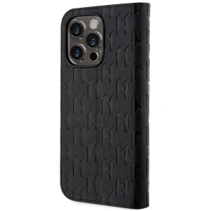 Etui Karl Lagerfeld KLBKP14LSAKLHPK Apple iPhone 14 Pro bookcase czarny/black Saffiano Monogram