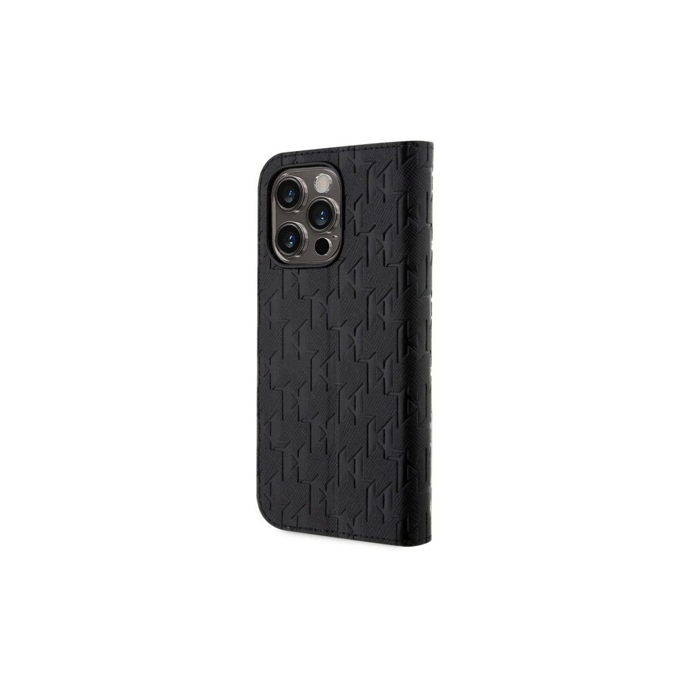 Hurtownia GSM - Etui Karl Lagerfeld KLBKP14LSAKLHPK Apple iPhone 14 Pro Buchhülle schwarz Saffiano Monogram - KLD1528 - {ean13} - Hurt