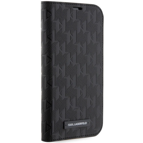 Etui Karl Lagerfeld KLBKP14LSAKLHPK Apple iPhone 14 Pro bookcase czarny/black Saffiano Monogram