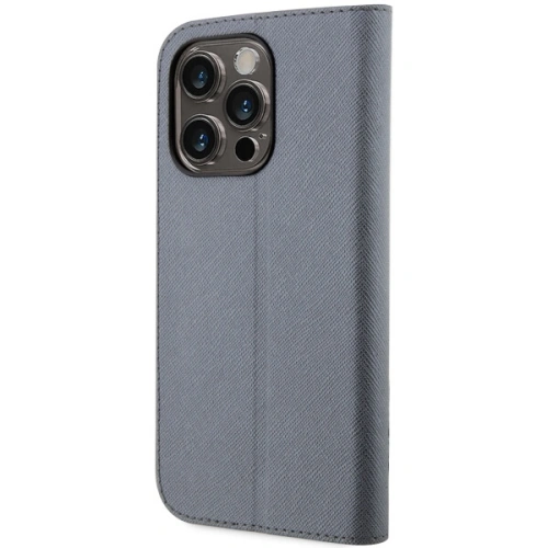 Etui Karl Lagerfeld KLBKP14LSANKCPG Apple iPhone 14 Pro bookcase srebrny/silver Saffiano Karl & Choupette