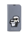 Hurtownia GSM - Etui Karl Lagerfeld KLBKP14LSANKCPG Apple iPhone 14 Pro husa carte argintie/silver Saffiano Karl & Choupette - KLD1529 - {ean13} - Hurt