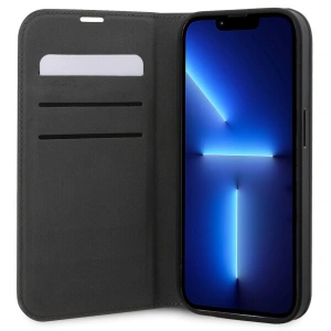 Etui Karl Lagerfeld KLBKP14LSANKCPG Apple iPhone 14 Pro bookcase srebrny/silver Saffiano Karl & Choupette