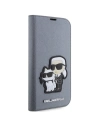 Hurtownia GSM - Etui Karl Lagerfeld KLBKP14LSANKCPG Apple iPhone 14 Pro husa carte argintie/silver Saffiano Karl & Choupette - KLD1529 - {ean13} - Hurt