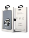 Hurtownia GSM - Etui Karl Lagerfeld KLBKP14LSANKCPG Apple iPhone 14 Pro husa carte argintie/silver Saffiano Karl & Choupette - KLD1529 - {ean13} - Hurt