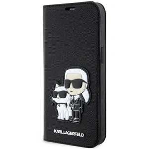 Etui Karl Lagerfeld KLBKP14LSANKCPK Apple iPhone 14 Pro bookcase czarny/black Saffiano Karl & Choupette