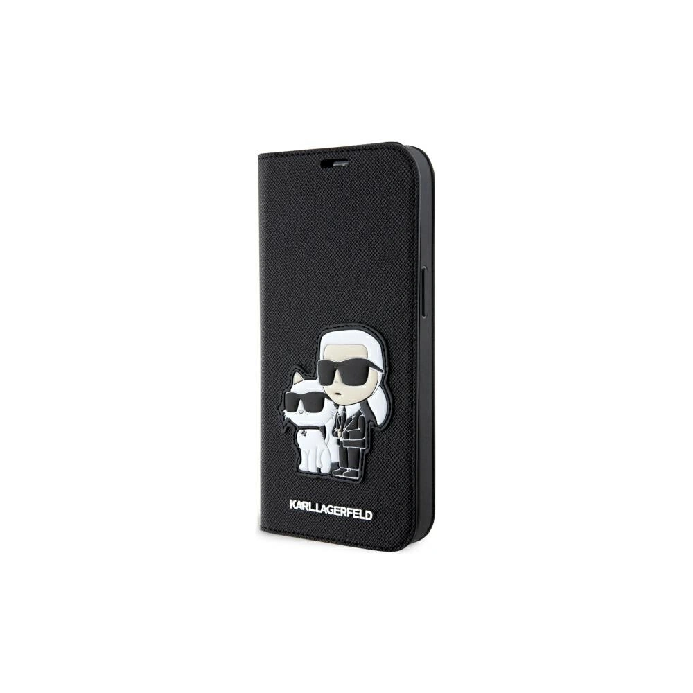 Hurtownia GSM - Etui Karl Lagerfeld KLBKP14LSANKCPK Apple iPhone 14 Pro pouzdro černé/black Saffiano Karl & Choupette - KLD1530 - {ean13} - Hurt