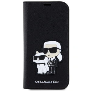 Etui Karl Lagerfeld KLBKP14LSANKCPK Apple iPhone 14 Pro bookcase czarny/black Saffiano Karl & Choupette