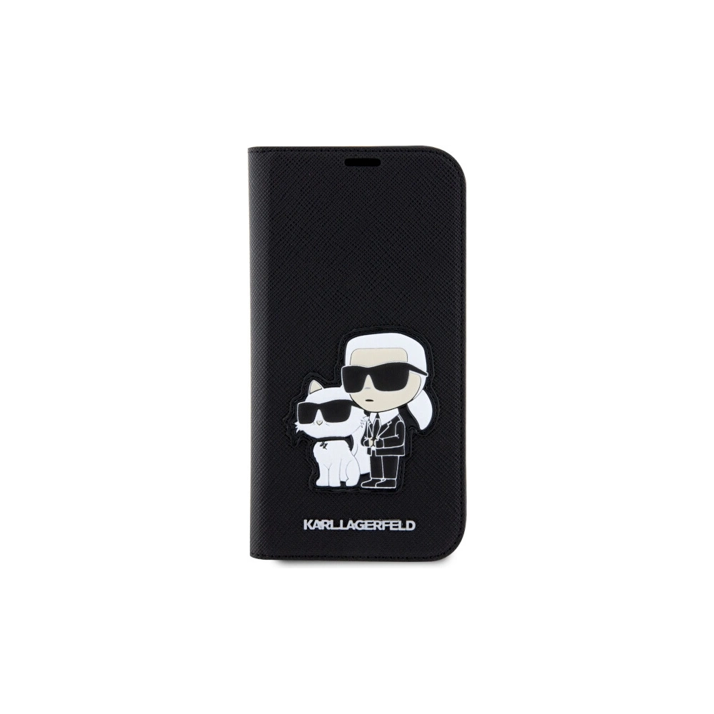 Hurtownia GSM - Etui Karl Lagerfeld KLBKP14LSANKCPK Apple iPhone 14 Pro pouzdro černé/black Saffiano Karl & Choupette - KLD1530 - {ean13} - Hurt