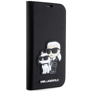 Etui Karl Lagerfeld KLBKP14LSANKCPK Apple iPhone 14 Pro bookcase czarny/black Saffiano Karl & Choupette