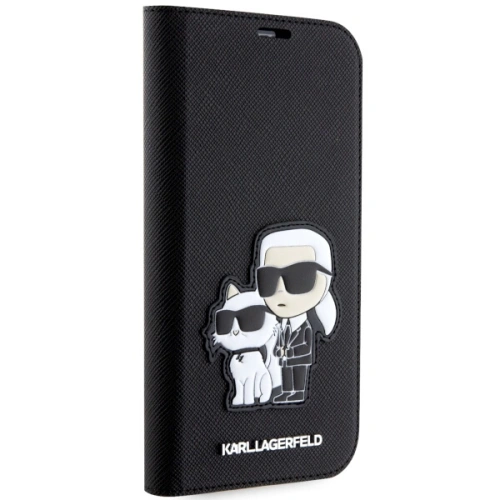 Etui Karl Lagerfeld KLBKP14LSANKCPK Apple iPhone 14 Pro bookcase czarny/black Saffiano Karl & Choupette