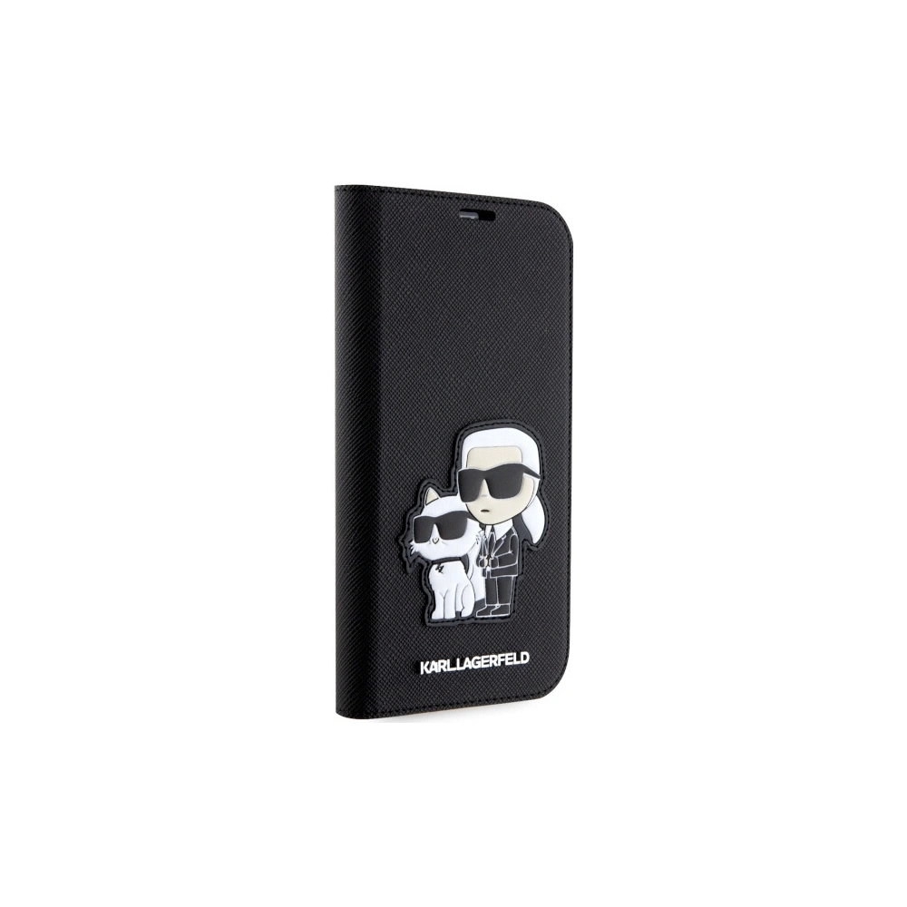 Hurtownia GSM - Etui Karl Lagerfeld KLBKP14LSANKCPK Apple iPhone 14 Pro pouzdro černé/black Saffiano Karl & Choupette - KLD1530 - {ean13} - Hurt