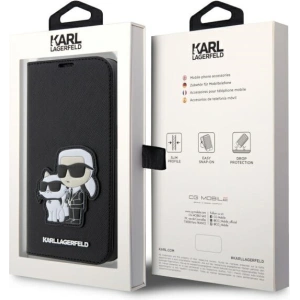 Hurtownia GSM - Etui Karl Lagerfeld KLBKP14LSANKCPK Apple iPhone 14 Pro husa neagră/c black Saffiano Karl & Choupette - KLD1530 - {ean13} - Hurt