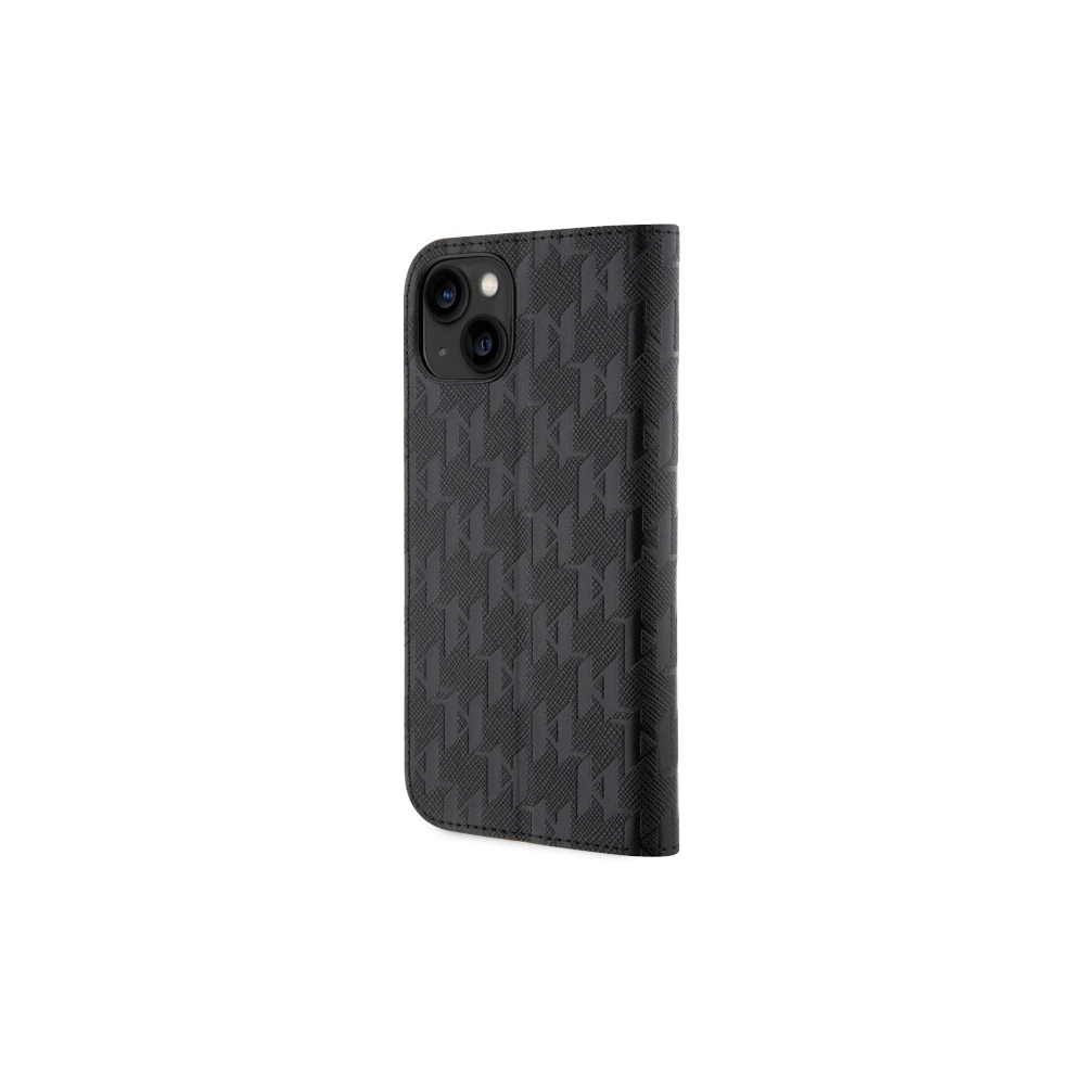 Hurtownia GSM - Etui Karl Lagerfeld KLBKP14SSAKLHPK Apple iPhone 14 knížkový obal černý/black Saffiano Monogram - KLD1531 - {ean13} - Hurt