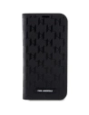 Hurtownia GSM - Etui Karl Lagerfeld KLBKP14SSAKLHPK Apple iPhone 14 knížkový obal černý/black Saffiano Monogram - KLD1531 - {ean13} - Hurt