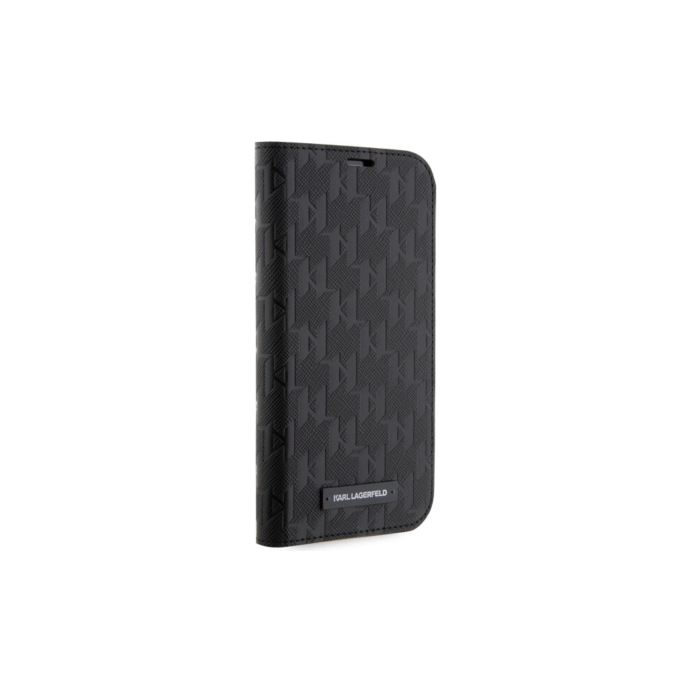 Hurtownia GSM - Etui Karl Lagerfeld KLBKP14SSAKLHPK Apple iPhone 14 knížkový obal černý/black Saffiano Monogram - KLD1531 - {ean13} - Hurt