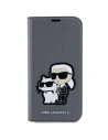 Hurtownia GSM - Etui Karl Lagerfeld KLBKP14SSANKCPG Apple iPhone 14 carte de vizită argintie/silver Saffiano Karl & Choupette - KLD1532 - {ean13} - Hurt