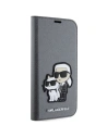 Hurtownia GSM - Etui Karl Lagerfeld KLBKP14SSANKCPG Apple iPhone 14 carte de vizită argintie/silver Saffiano Karl & Choupette - KLD1532 - {ean13} - Hurt