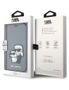 Hurtownia GSM - Etui Karl Lagerfeld KLBKP14SSANKCPG Apple iPhone 14 carte de vizită argintie/silver Saffiano Karl & Choupette - KLD1532 - {ean13} - Hurt
