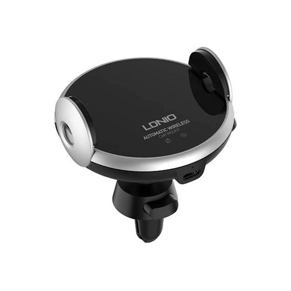 Hurtownia GSM - Auto-Halterung mit kabellosem Ladegerät LDNIO MA02 15W (schwarz) - LDN343 - {ean13} - Hurt