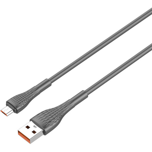 LDNIO Distributor - 6933138700235 - LDN347 - LDNIO LS671 USB-A/microUSB 1m Cable, 30W (gray) - B2B homescreen