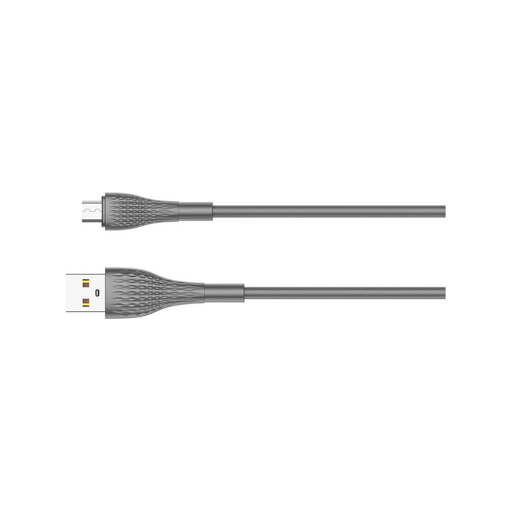 Hurtownia GSM - Kabel LDNIO LS671 USB-A/microUSB 1m, 30W (grau) - LDN347 - {ean13} - Hurt
