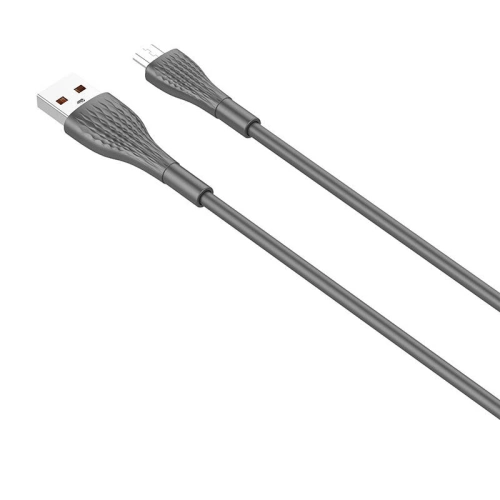 Kabel LDNIO LS671 USB-A/microUSB 1m, 30W (szary)