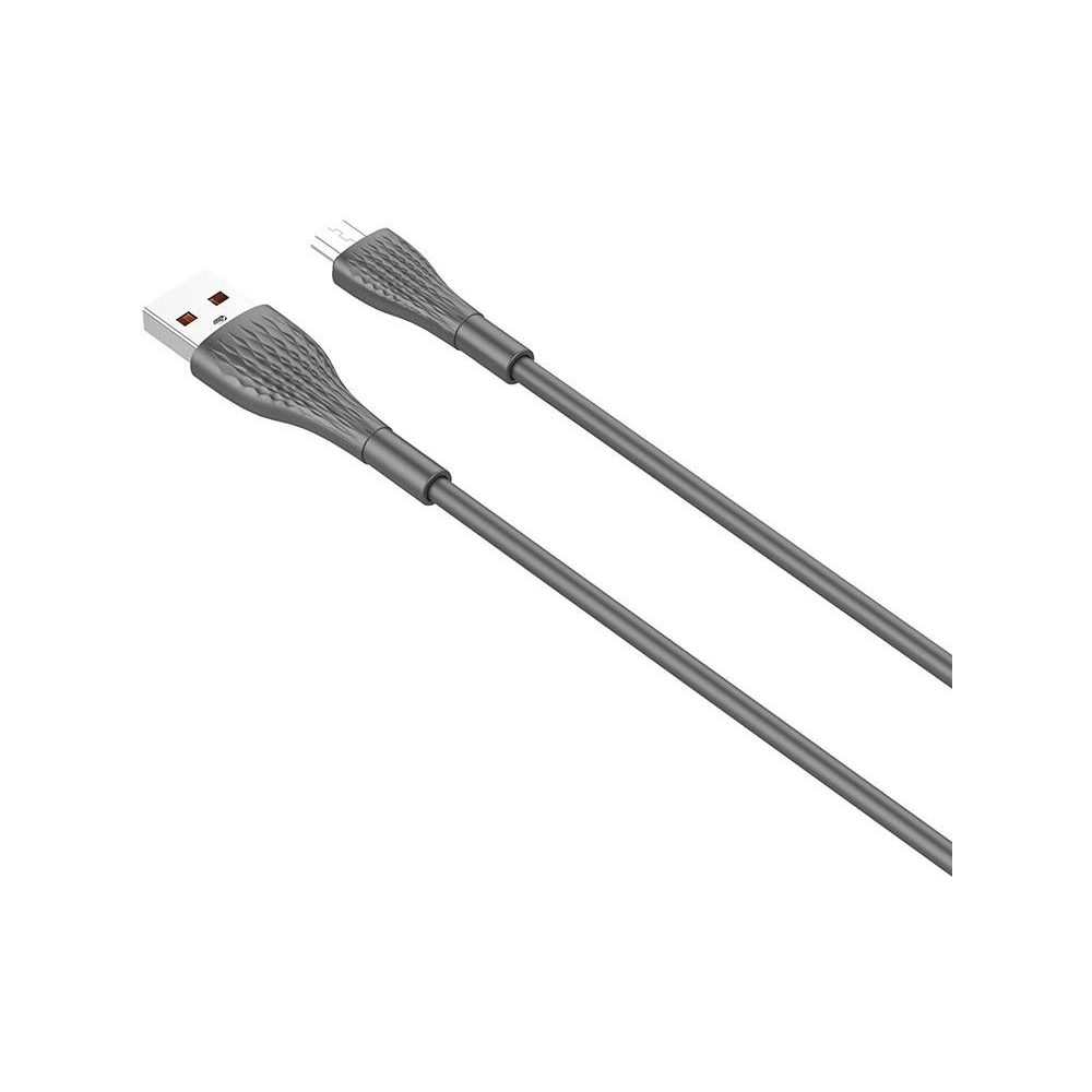 Wholesale LDNIO LS671 USB-A/microUSB 1m Cable, 30W (gray) - LDN347 - {ean13} - Hurt