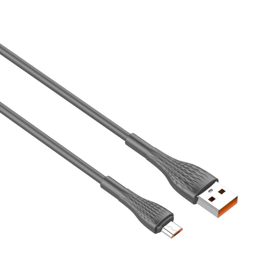 Kabel LDNIO LS671 USB-A/microUSB 1m, 30W (szary)