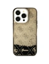Guess GUHCP14SLC4PSGK Apple iPhone 14 black hardcase Liquid Glitter 4G Transculent
